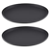 FillTouch oval tray black non-slip surface for stable serving.