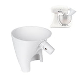 FIMXSD flour funnel with wide opening for quick, spill-free filling.