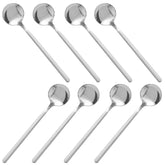 findTop stainless steel espresso spoon in an eight-piece set for coffee stirring