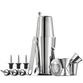 FineDine expert cocktail shaker set with Boston tins for pro-level mixing at home.