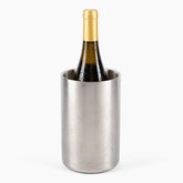 Firstleaf iceless double-wall chiller keeps wine cold without ice.