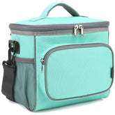 FlowFly insulated lunch bag Jade with front zipper pocket for organized access