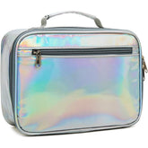 FlowFly kids lunch box silvery insulated bag keeps meals fresh during school.