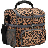 FlowFly leopard top compartment for organized snacks on the go