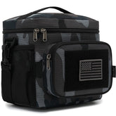 FlowFly insulated lunch bag displays its thick insulation layer for fresh meals.