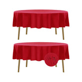 Fokitut round tablecloth 60-inch waterproof protects surfaces during meals.
