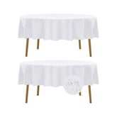 Fokitut round 90-inch tablecloth waterproof surface protecting spills during meals.