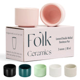 Folk Ceramics Leonard espresso cup thick-walled for warmth and aroma.