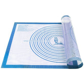 Folksy Super Kitchen pastry mat 28x20 blue for precise dough rolling