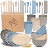 FOODLE wheat straw plate, durable for daily meals.