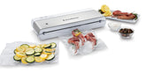 FoodSaver compact vacuum sealer on counter preserving food up to 5x longer