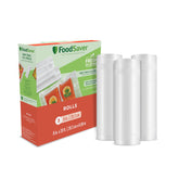FoodSaver custom-fit bags with airtight seal extend freshness for stored meals.