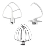 FOKIEE K45WW wire whip for KitchenAid stands, creates fluffy, glossy peaks.