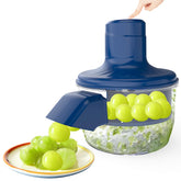 Fopudy grape peeler machine blue showing compact home use appeal.
