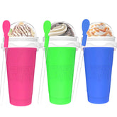 Fopudy Slushie Cup with freezing liquid enables quick semi-frozen drinks.