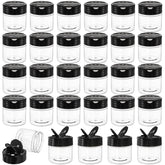 Foraineam clear plastic jar 4oz with transparent body for spices and pantry storage