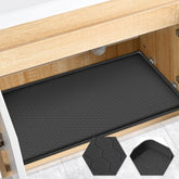 FORWOS under-sink mat 34x22 protects cabinets from leaks and spills.
