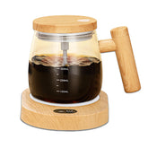 FOXNSK self-stirring mug with 400ml capacity ideal for quick coffee mixing