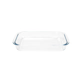 FOYO Basics tempered glass baking dish top view for even heat distribution