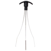 Franmara stainless steel cork retriever with black handle eases cork removal.