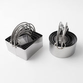 FREESHU cookie cutters round sizes for uniform cookies and precise results