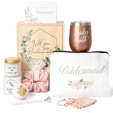 Frerdui bridesmaid proposal box open with invitation card ready