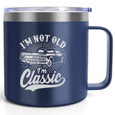 Frerdui father gift tumbler with handle and lid for convenient daily use.