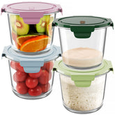 Freshmage 23oz glass meal prep container with lids for organized, leak-free meals