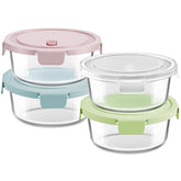 Freshmage 30oz glass meal prep container with lids for organized portions.