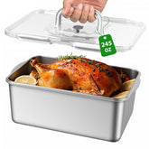 Freshmage 7000ml container with lid and handle for easy meal transport.