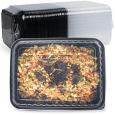 FRESHPAK 40-pack rectangular meal prep containers for portioned meals.