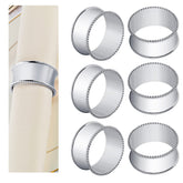 Frjjthchy silver bead side napkin ring on elegant table setting