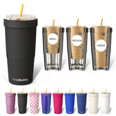 Frost Buddy Togo Buddy flip lid closed to prevent spills during travel.