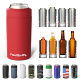 Frost Buddy universal 12oz fit keeps drinks cold on the go.