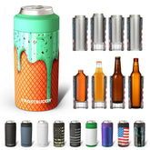 Frost Buddy universal can cooler 12oz keeps your drink cold at the beach