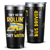 Fufandi bus driver tumbler 20oz keeps beverages at the right temperature on the road