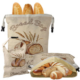 Fufeisi beeswax bread bag in XL size keeps sourdough fresh and crusty