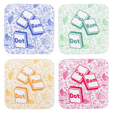 Fukaisu Mahjong coaster with green Dot Bam Crack design for table protection.
