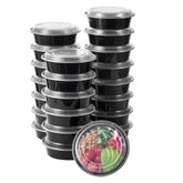 FULING 24oz round meal prep containers with lids for organized weekly meals
