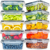 Fullstar 20-piece containers with lids, airtight seal keeps meals fresh.