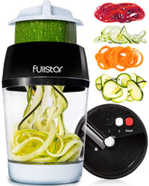 Fullstar 4-in-1 spiralizer assembly with versatile blades for noodles