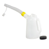 Funnel King 1L translucent measuring container with extended pour spout for precise transfer