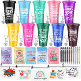 Funnymoom 24 oz tumbler in classroom use for hydration on busy days.