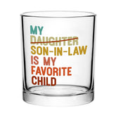 Futtumy My Son-In-Law whiskey glass design shown, ideal gift for Father-in-Law occasions.
