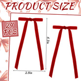 FYSUIMU velvet bow markers attach with metal wire for quick labeling