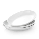 Gacoree 12-inch oval ceramic platter, top view, ideal for family-style servings