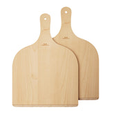 G.a HOMEFAVOR pizza peel 12-inch with wood handle for easy oven transfer.
