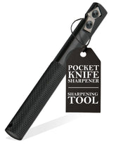 Gatco Edgemate pocket knife sharpener with compact design for on-the-go sharpening.