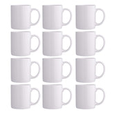 GBHOME 12oz off-white mug with a large handle, ideal for daily hot coffee.