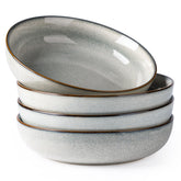 GBhome ceramic pasta bowl, 8.75 inches wide, ideal for pasta or salads.